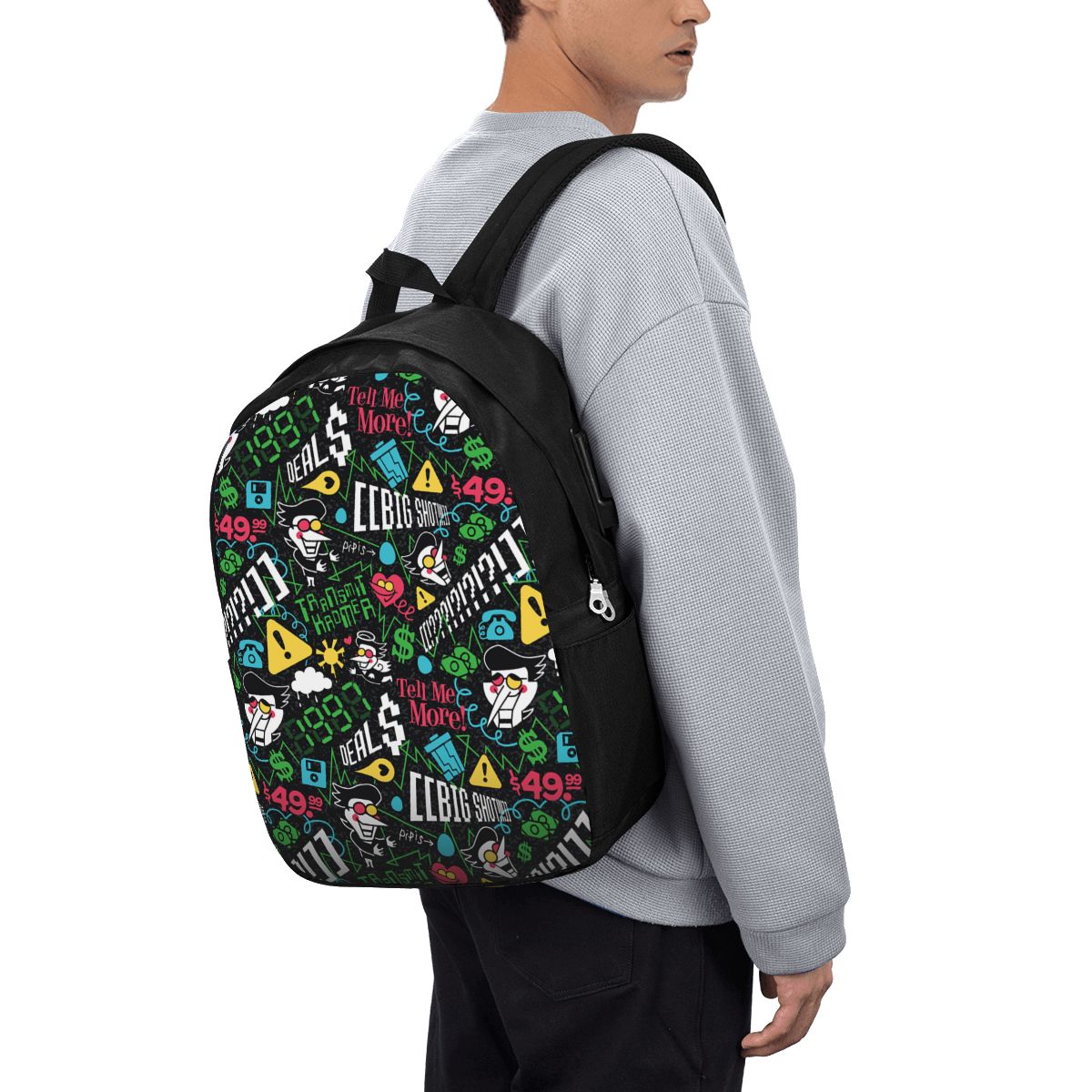 Travel Bags - เดลตารูน สแปมตัน จีกระเป๋าเป้สะพายหลังกระเป๋าใส่โน๊ตบุ๊คคอมพิวเตอร์กระเป๋านักเรียนวิทยาลัยกระเป๋าใส่แล็ปท็อปกระเป๋าสะพายสำหรับผู้ชายผู้หญิง