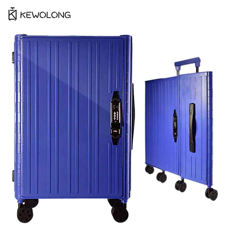 Spinner Wheel Rolling Suitcase 20 Inch - กระเป๋าเดินทางแบบพับได้ขนาด 20 นิ้ว พร้อมกุญแจล็อค TSA และล้อหมุน