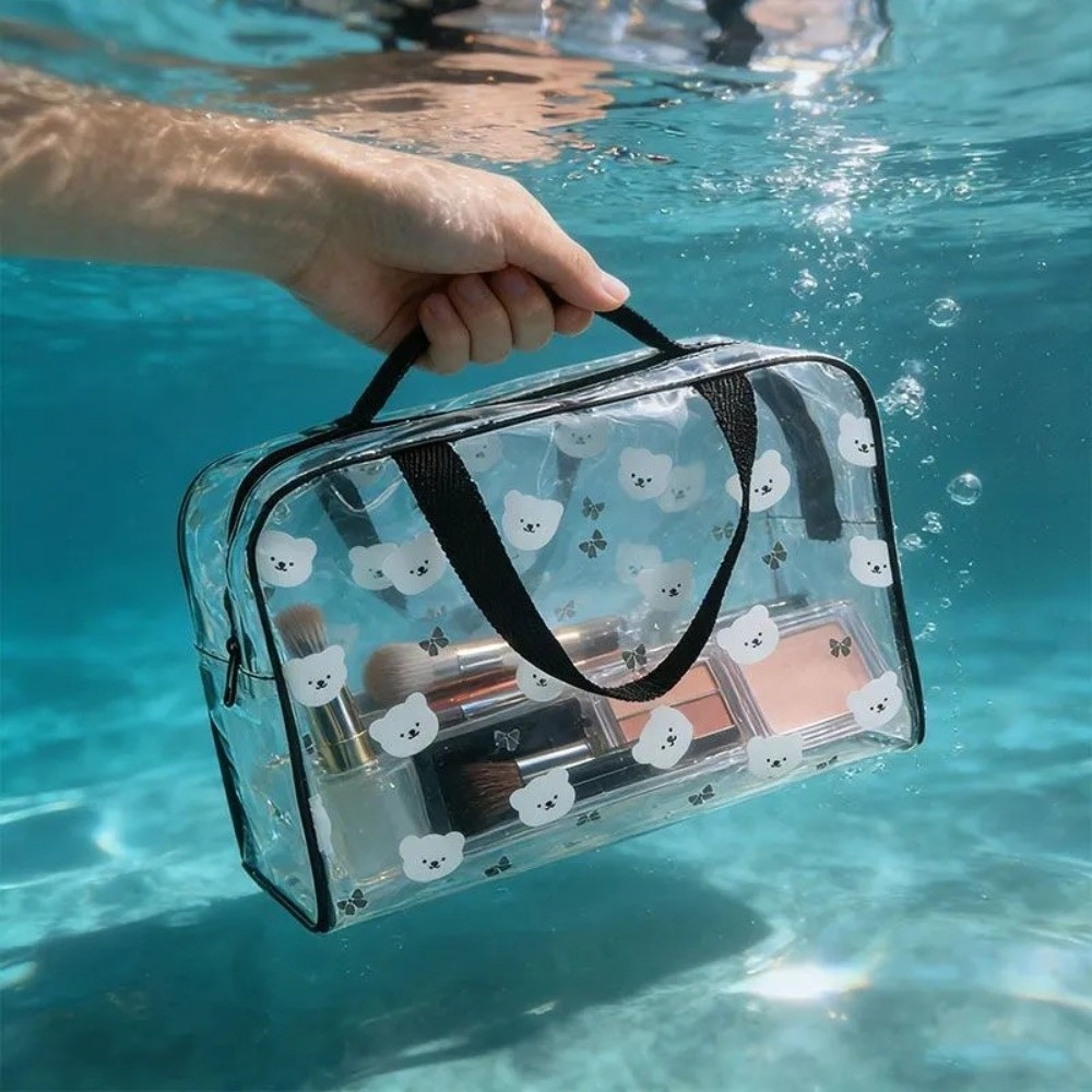 Cosmetic Bags - กระเป๋าใส่เครื่องสำอางขนาดใหญ่ ทนทาน กันน้ำ ทำจาก PVC