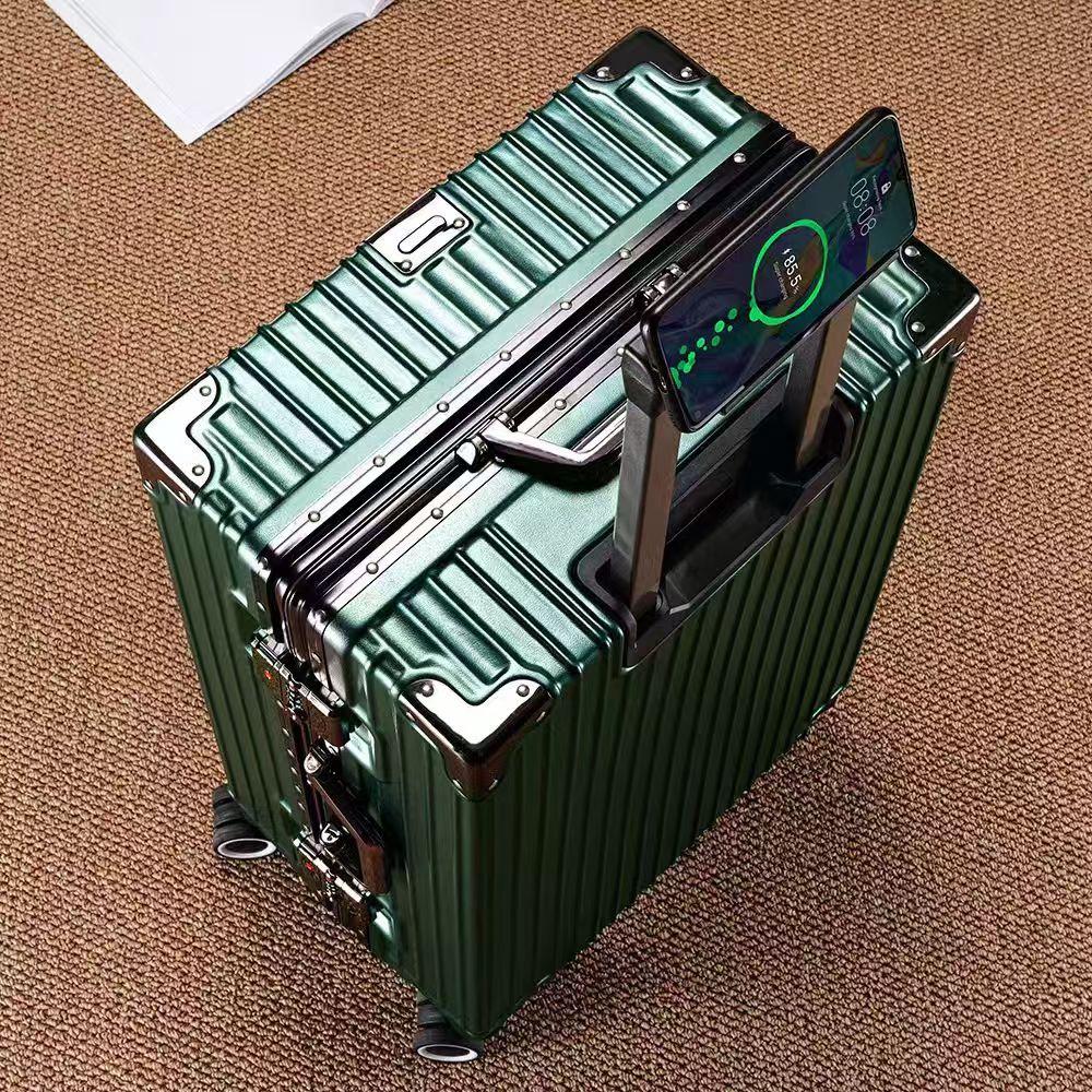 Aluminum Frame Carry On Luggage - 【ดรอปดีล】กระเป๋าเดินทางโครงอะลูมิเนียมพร้อมหมุดยึด 108 ตัว ขนาด 20-28 นิ้ว