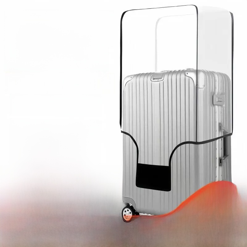 Luggage Protective Cover Transparent - ปลอกคลุมกระเป๋าเดินทางแบบหนา กันน้ำ โปร่งใส ป้องกันรอยขีดข่วน ทนทานต่อการสึกหรอ กันฝุ่น