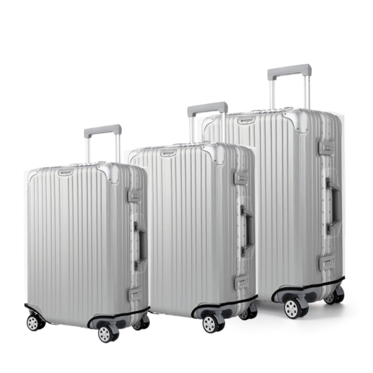 Waterproof Suitcase Cover Protector - ผ้าคลุมกระเป๋าเดินทางแบบหนาใส, ขนาด 18 นิ้ว 20 นิ้ว