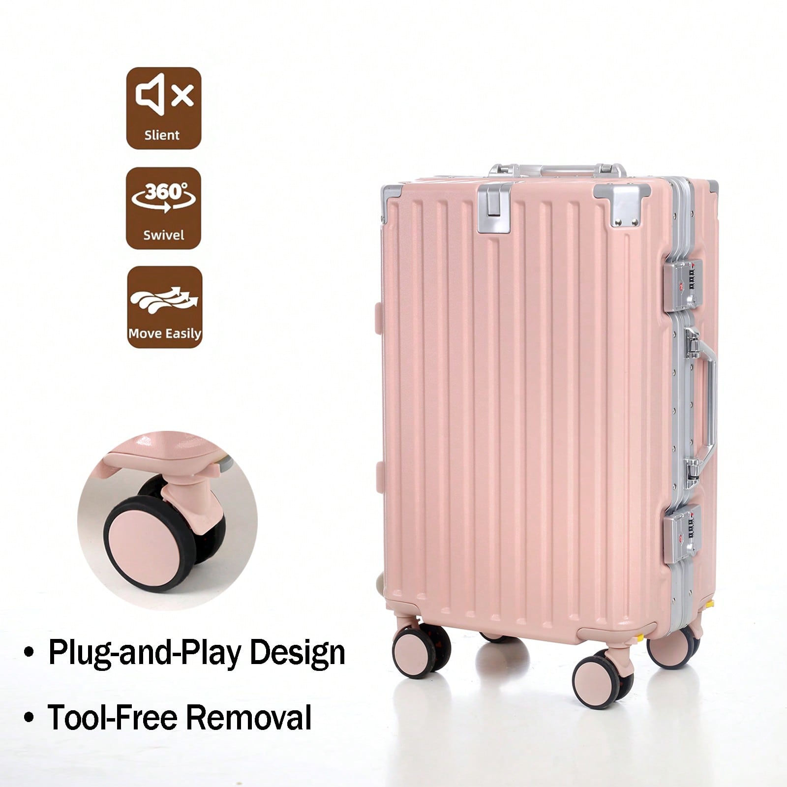 กระเป๋าเดินทางขนาด 20 นิ้ว ได้ - Aluminum Frame Carry On Luggage บทวิจารณ์และราคา