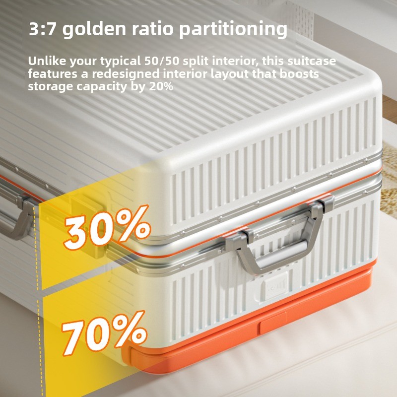 กระเป๋าเดินทางแบบมีหูหิ้วกว้าง - Aluminum Frame Carry On Luggage บทวิจารณ์และราคา