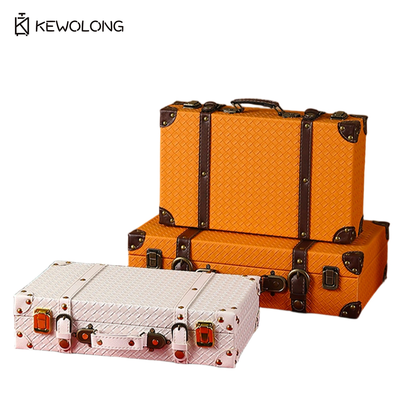 กล่องเก็บของสไตล์วินเทจยุโรปย้ - Retro Vintage Trunk Suitcase บทวิจารณ์และราคา