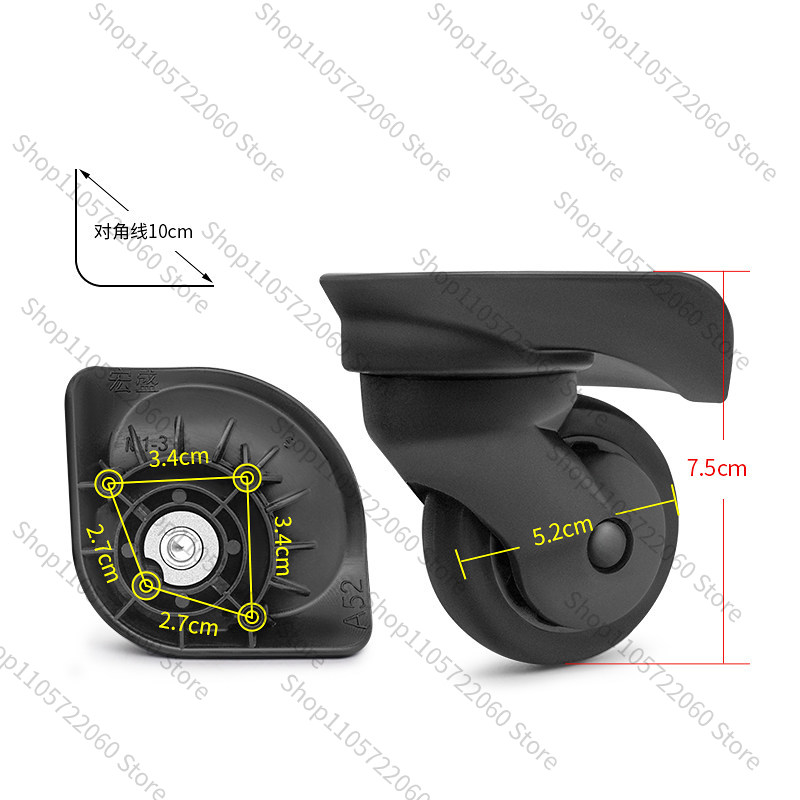 สำหรับ W048 #   อะไหล่ล้อหมุนส - Silent Replacement Luggage Wheels บทวิจารณ์และราคา