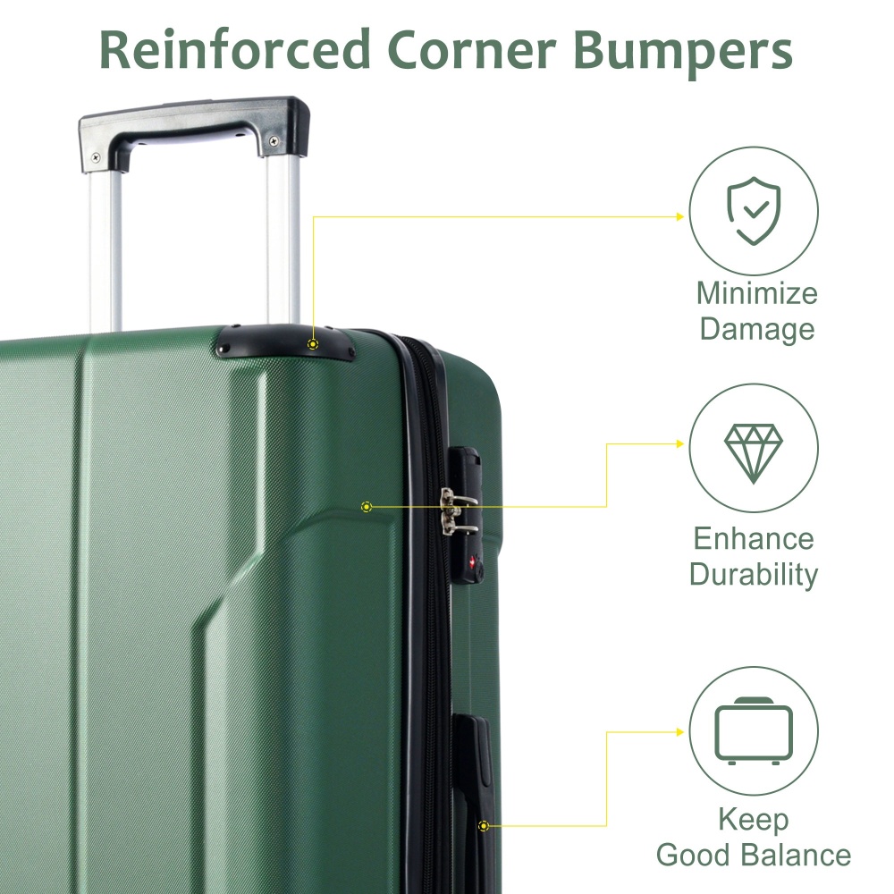 ชุดกระเป๋าเดินทางแบบแข็ง 2 ชิ้ - Expandable Hard Shell Luggage Set บทวิจารณ์และราคา