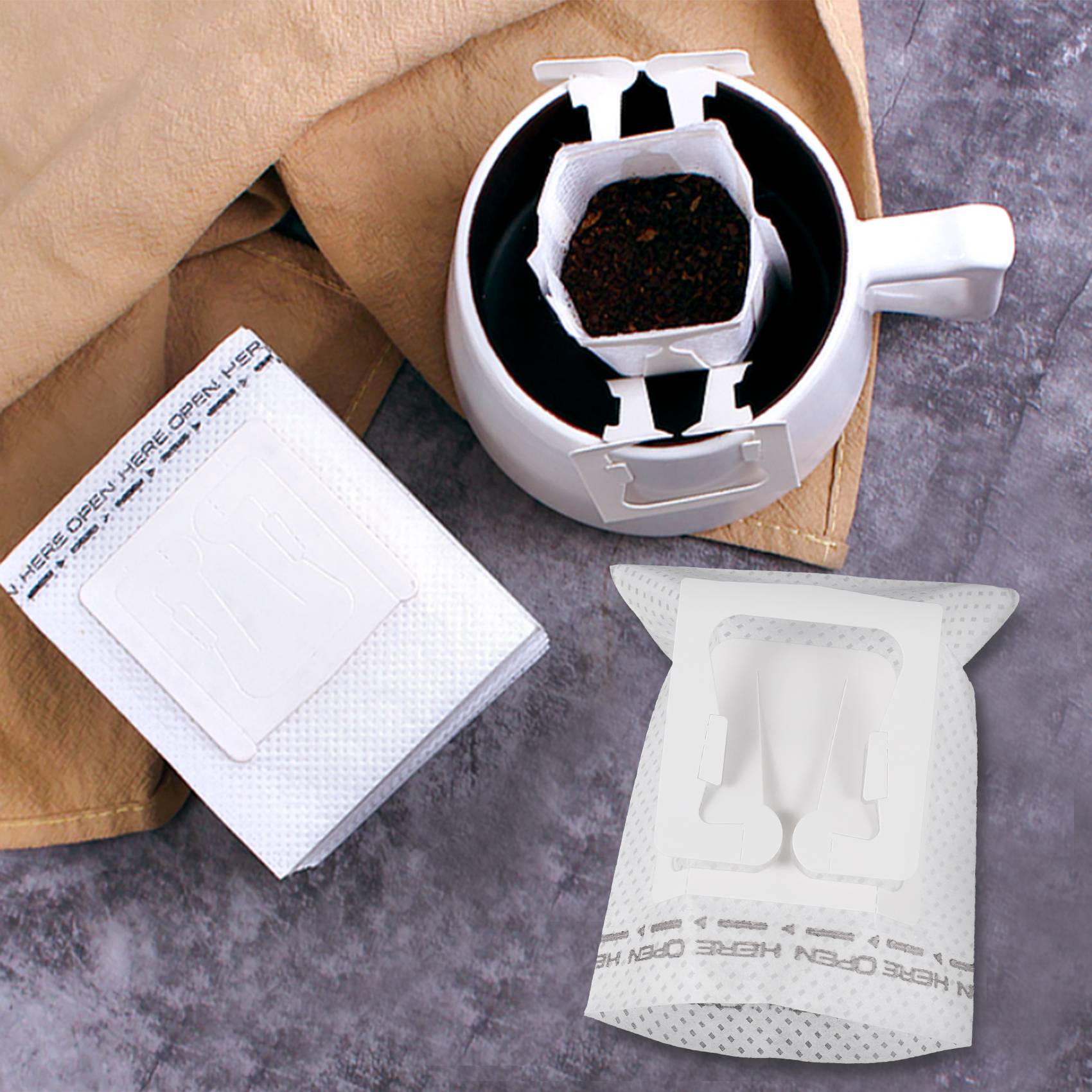 50 ชิ้น / แพ็ค ถุงกรองกาแฟแบบแ - Travel Bags บทวิจารณ์และราคา