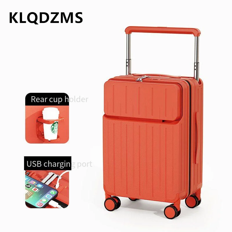 KLQDZMS กระเป๋าเดินทางแบบเปิดด - Front Opening Laptop Luggage 24 Inch บทวิจารณ์และราคา