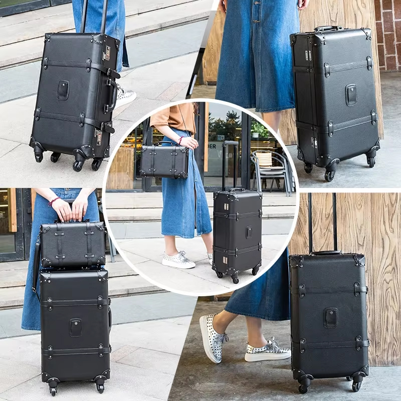 กระเป๋าเดินทางล้อลากสไตล์เรโทร - Retro Vintage Trunk Suitcase บทวิจารณ์และราคา