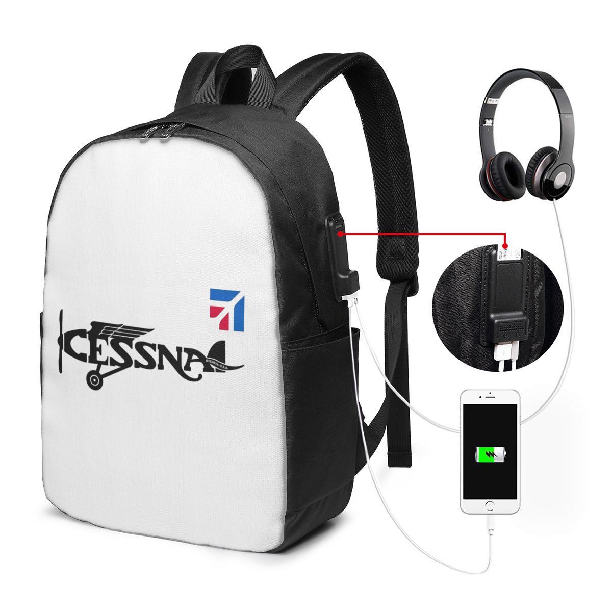 กระเป๋าเป้สะพายหลังโลโก้เซสนาก - Travel Bags บทวิจารณ์และราคา