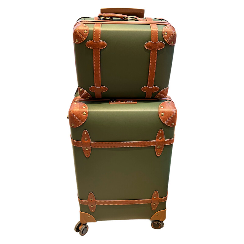 Vintage PU หนังกระเป๋าเดินทางผ - Retro Vintage Trunk Suitcase บทวิจารณ์และราคา
