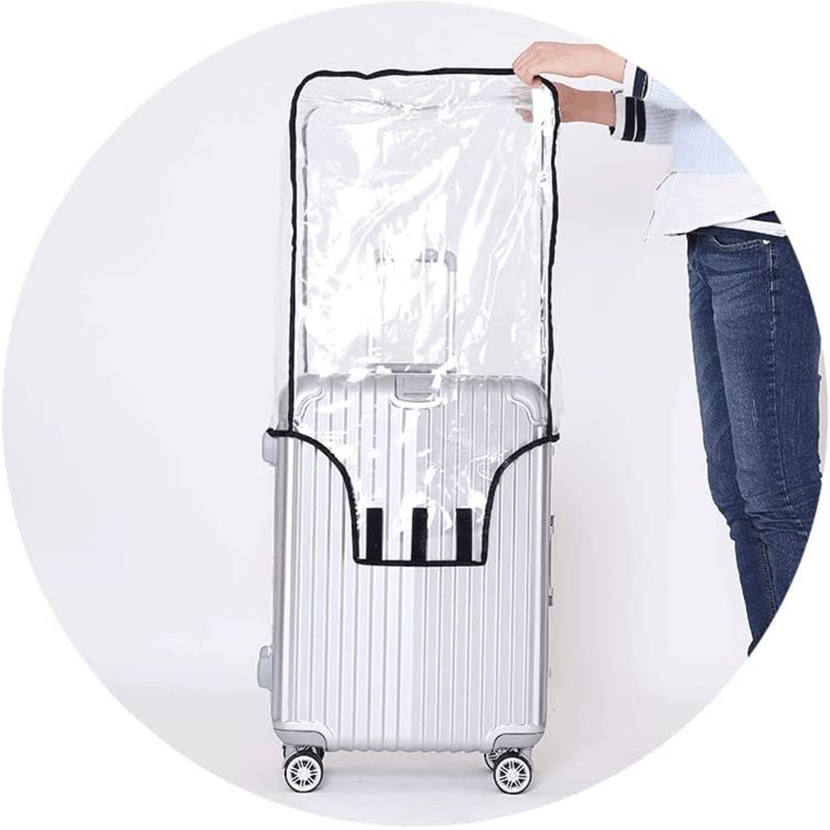 ปลอกคลุมกระเป๋าเดินทางแบบใสใหม - Waterproof Suitcase Cover Protector บทวิจารณ์และราคา