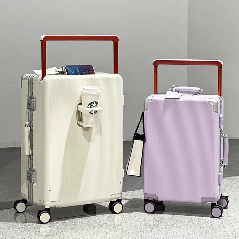กระเป๋าเดินทางแบบมีหูจับกว้าง  - Aluminum Frame Carry On Luggage บทวิจารณ์และราคา