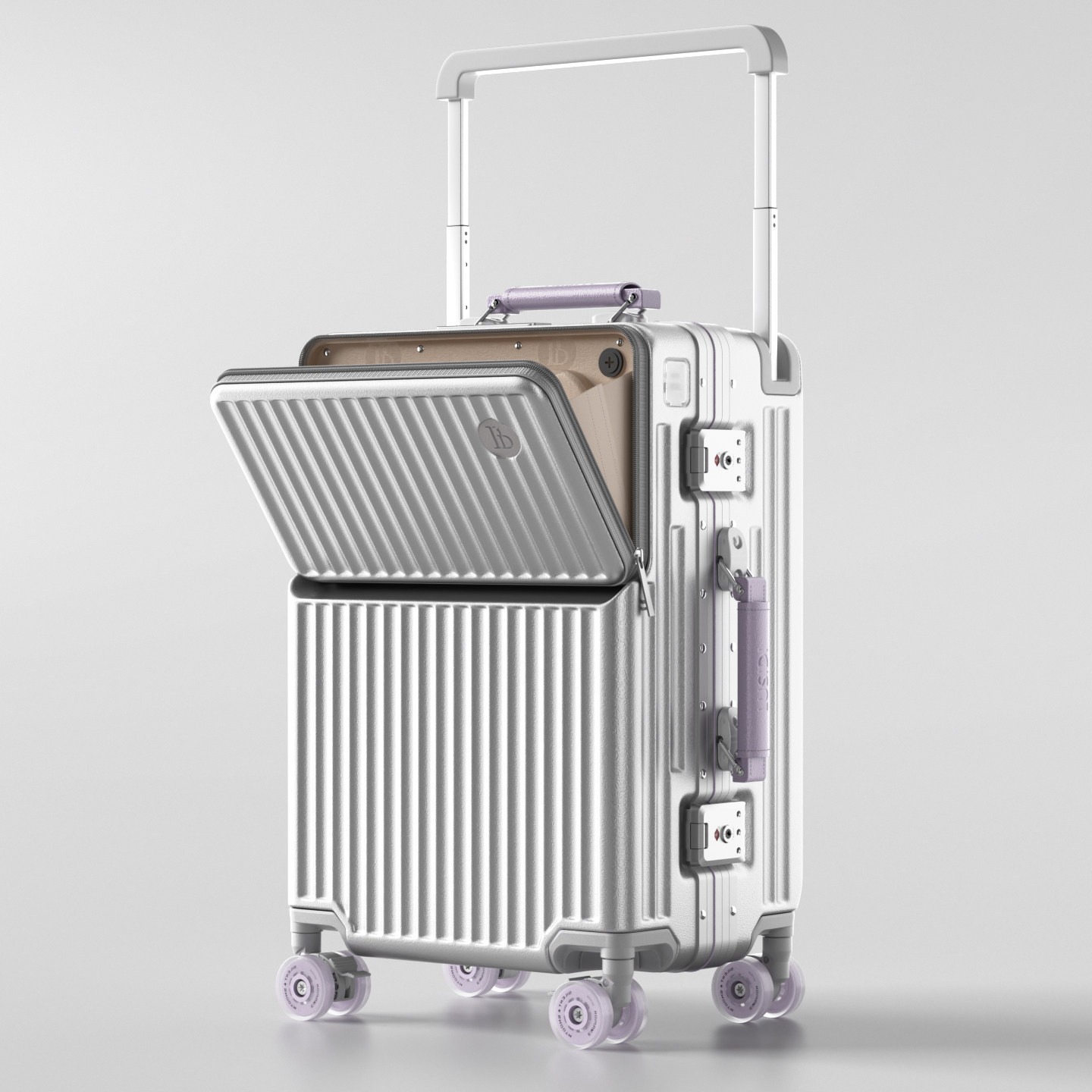 กระเป๋าเดินทางแบบเปิดด้านหน้า  - Aluminum Frame Carry On Luggage บทวิจารณ์และราคา