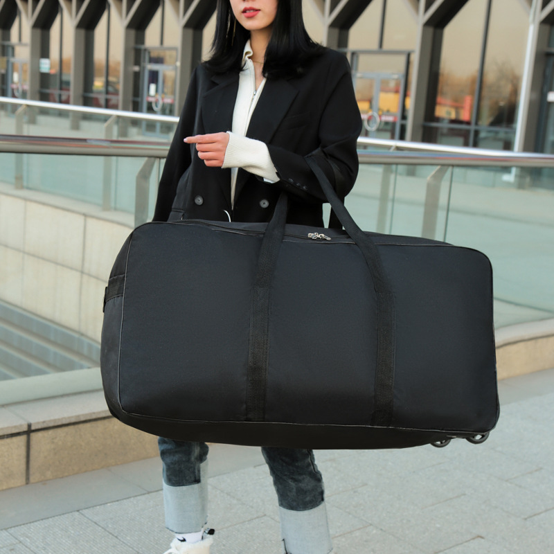 กระเป๋ารถเข็นความจุขนาดใหญ่มีล - Foldable Rolling Luggage Bag บทวิจารณ์และราคา