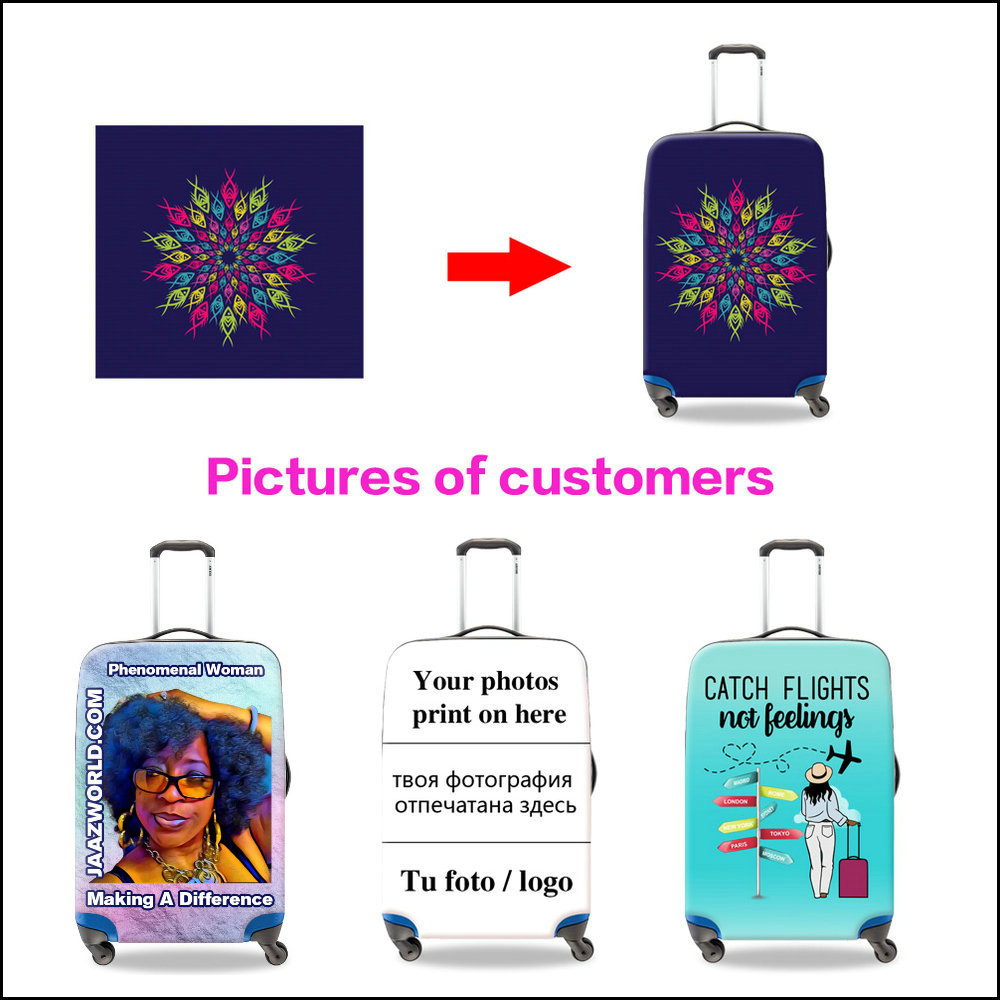 ปลอกคลุมกระเป๋าเดินทางลายการ์ต - Waterproof Suitcase Cover Protector บทวิจารณ์และราคา