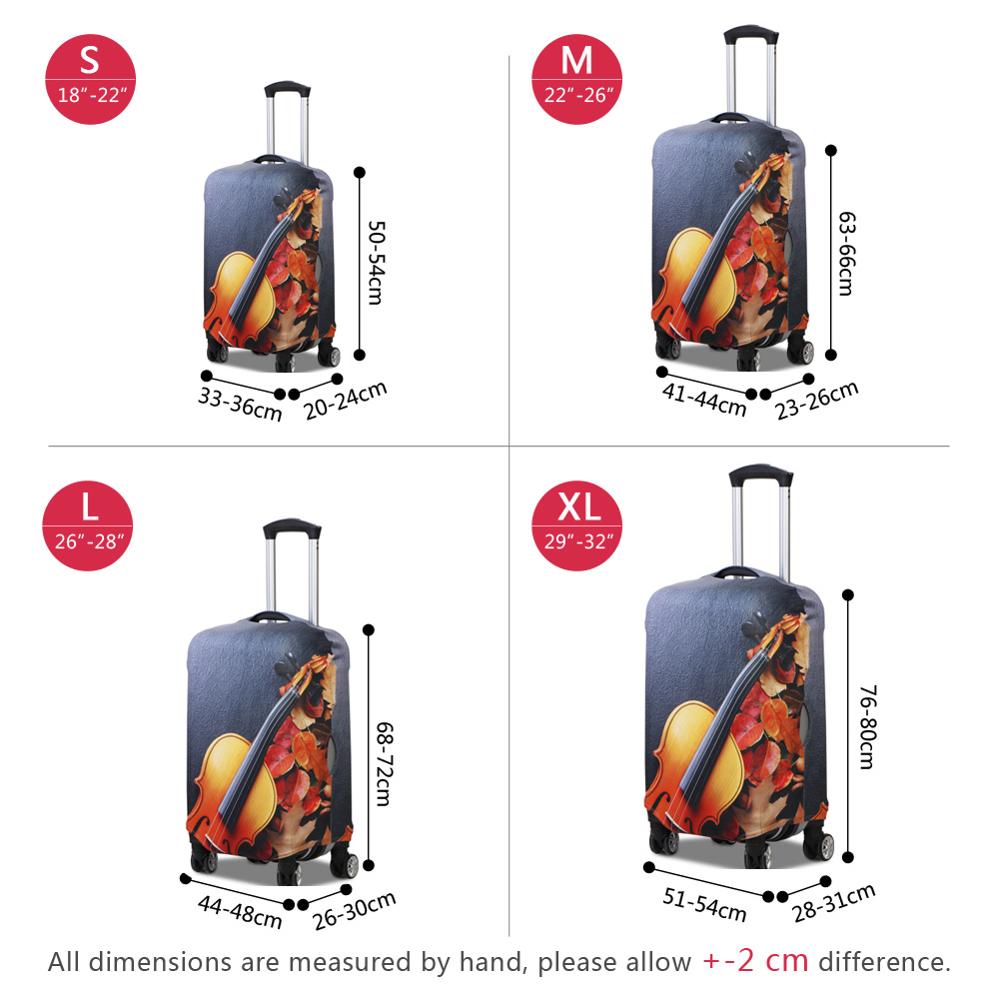 ปลอกคลุมกระเป๋าเดินทางลายการ์ต - Waterproof Suitcase Cover Protector บทวิจารณ์และราคา