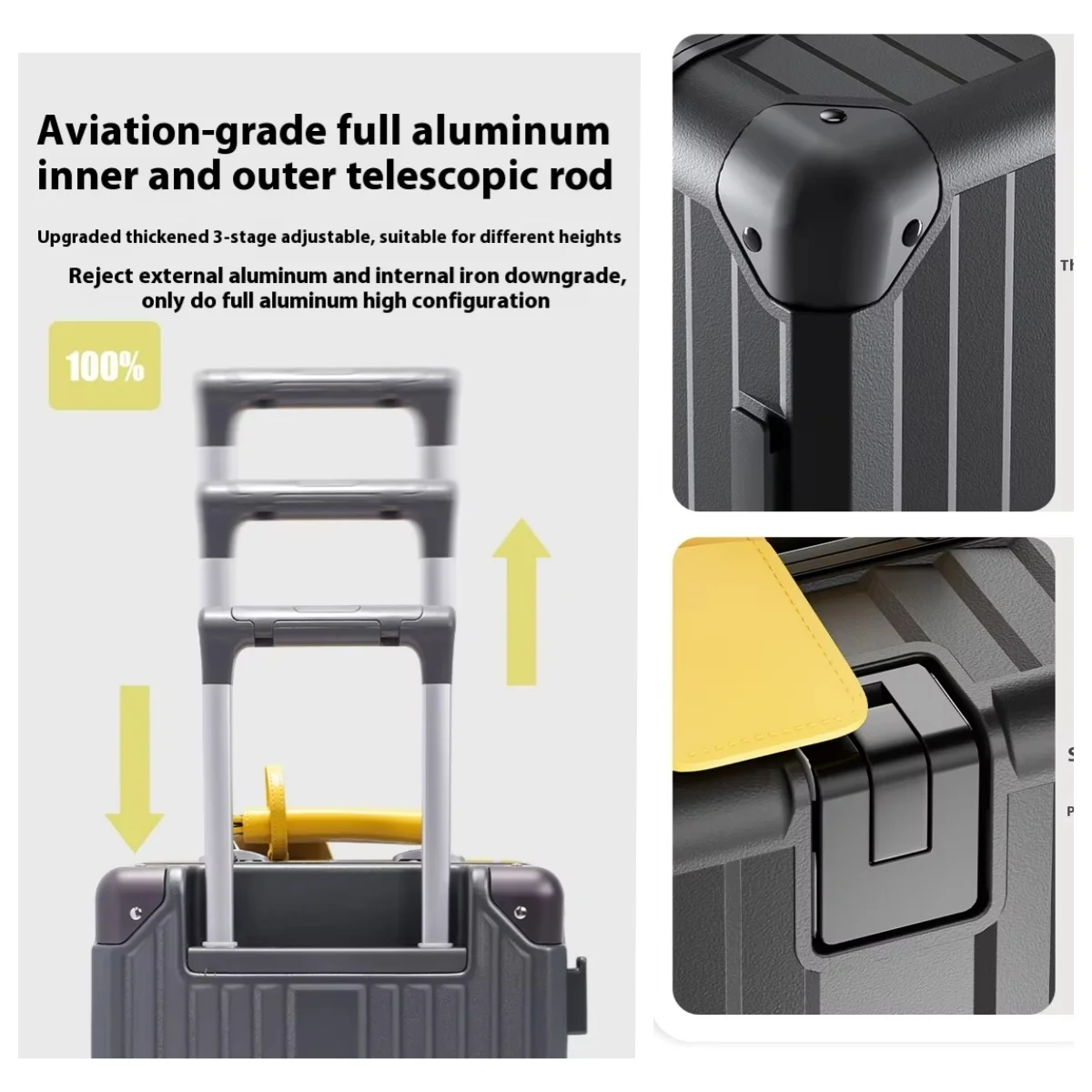 กระเป๋าเดินทางล้อลากขนาด 14 นิ - Aluminum Frame Carry On Luggage บทวิจารณ์และราคา