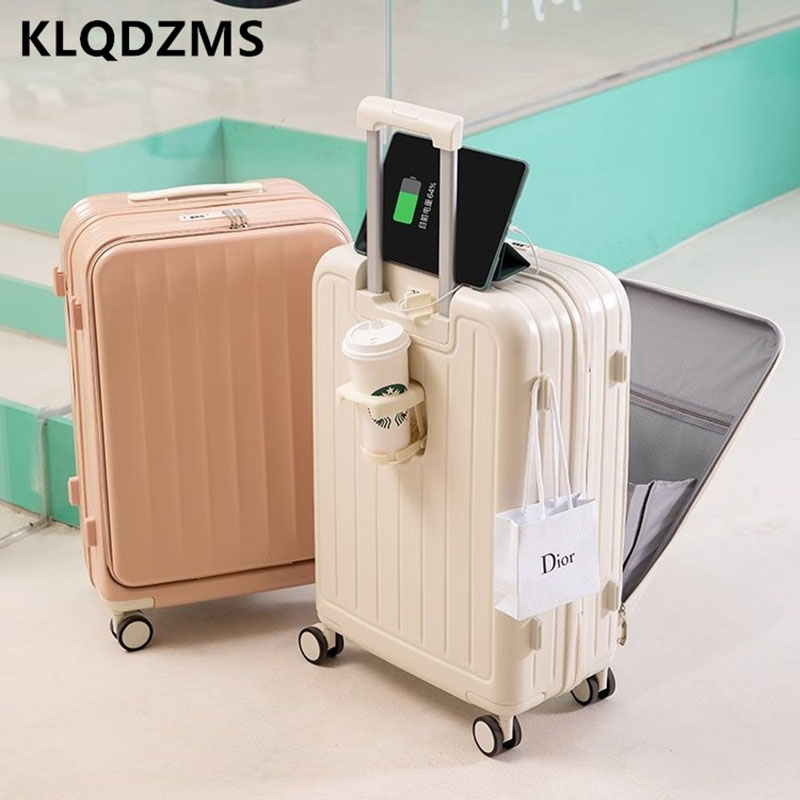KLQDZMS กระเป๋าเดินทางอเนกประส - Front Opening Laptop Luggage 24 Inch บทวิจารณ์และราคา