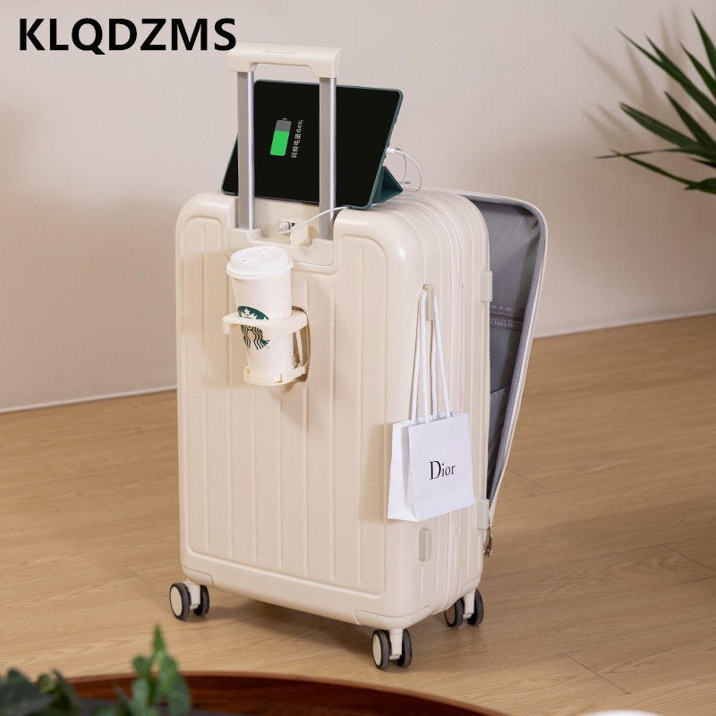 KLQDZMS กระเป๋าเดินทางอเนกประส - Front Opening Laptop Luggage 24 Inch บทวิจารณ์และราคา