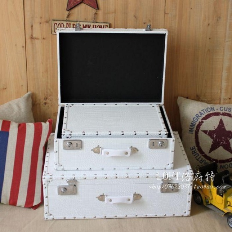 กระเป๋าเดินทางลายหนังจระเข้, ก - Retro Vintage Trunk Suitcase บทวิจารณ์และราคา