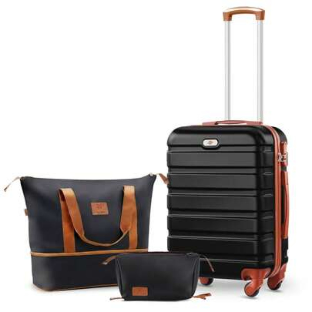 ชุดกระเป๋าเดินทาง 3 ชิ้น ขนาด  - Expandable Hard Shell Luggage Set บทวิจารณ์และราคา