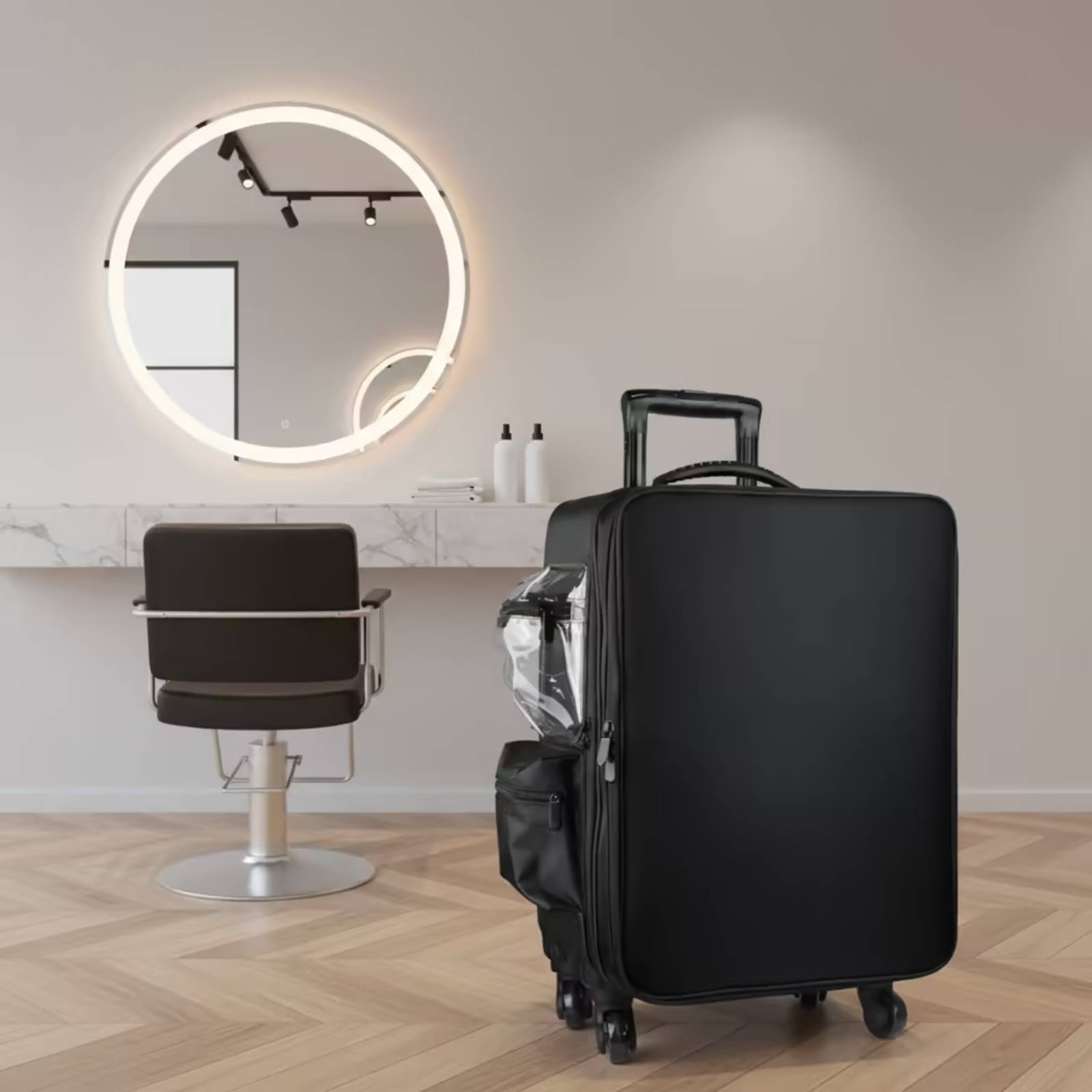 กระเป๋าเครื่องสำอางแบบแข็งมีล้ - Backpacks บทวิจารณ์และราคา