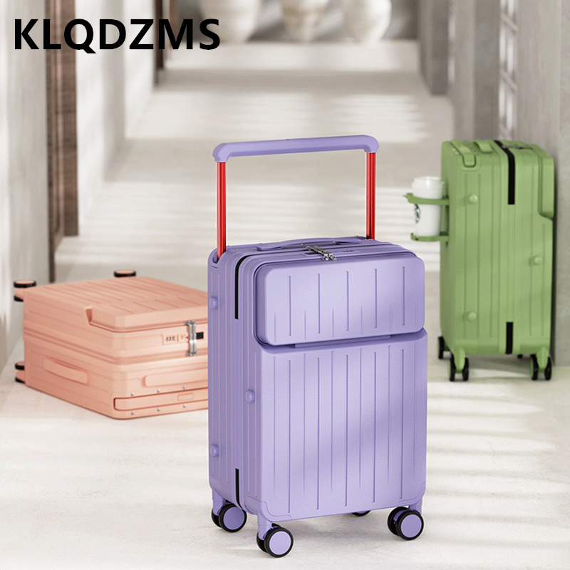 KLQDZMS 24 นิ้ว ช่องใส่สัมภาระ - Front Opening Laptop Luggage 24 Inch บทวิจารณ์และราคา