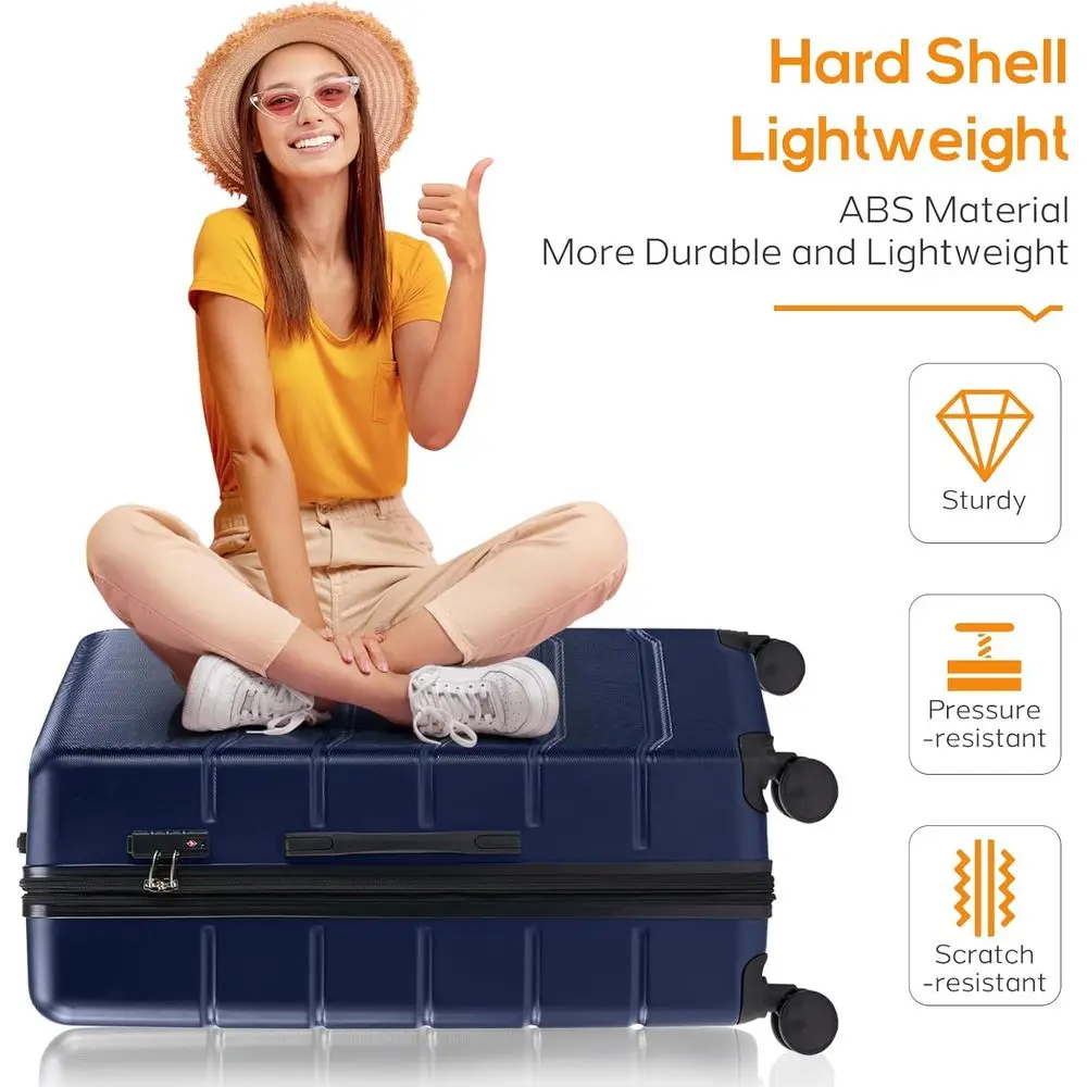 ชุดกระเป๋าเดินทางแบบแข็ง 3 ชิ้ - Expandable Hard Shell Luggage Set บทวิจารณ์และราคา