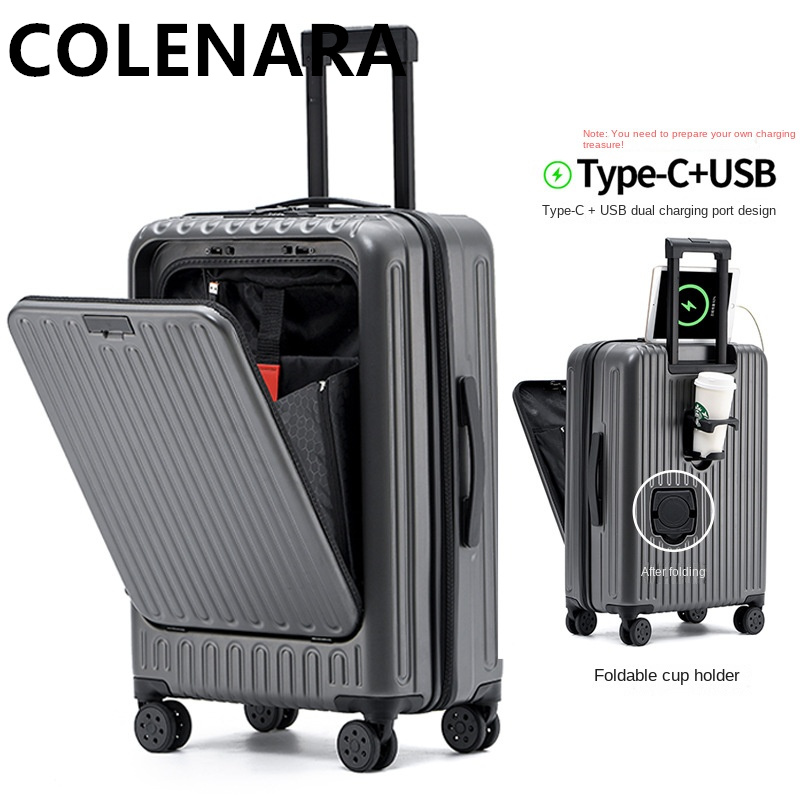 กระเป๋าเดินทางอเนกประสงค์ COLE - Front Opening Laptop Luggage 24 Inch บทวิจารณ์และราคา