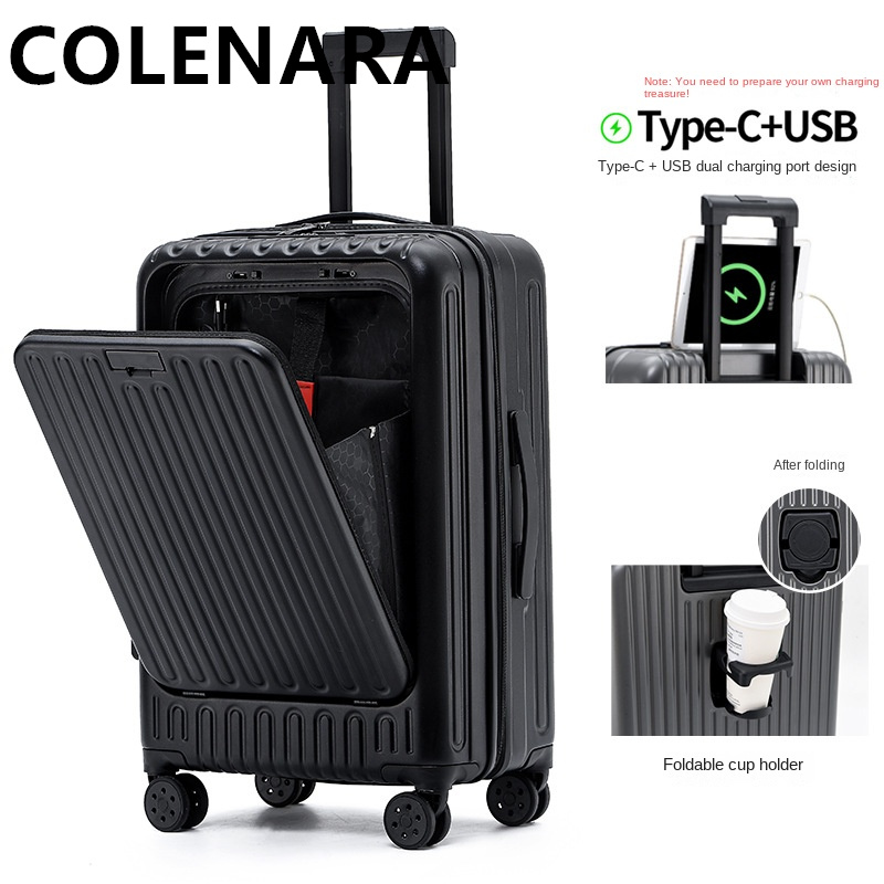 กระเป๋าเดินทางอเนกประสงค์ COLE - Front Opening Laptop Luggage 24 Inch บทวิจารณ์และราคา