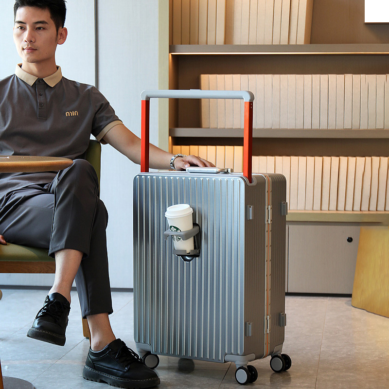 กระเป๋าเดินทางแบบมีล้อพร้อมที่ - Aluminum Frame Carry On Luggage บทวิจารณ์และราคา
