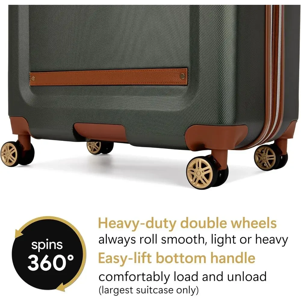 ชุดกระเป๋าเดินทางแบบแข็ง 3 ชิ้ - Expandable Hard Shell Luggage Set บทวิจารณ์และราคา