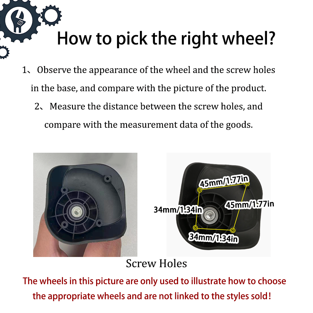 ชุดล้อหมุน Baixiang NL033 สำหร - Silent Replacement Luggage Wheels บทวิจารณ์และราคา