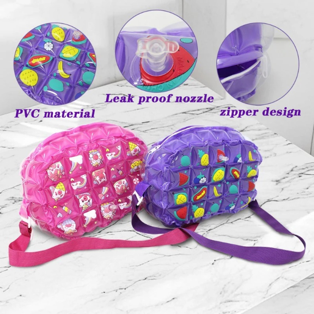 กระเป๋าคาดลำตัวพองลม PVC ลายตร - Handbags บทวิจารณ์และราคา