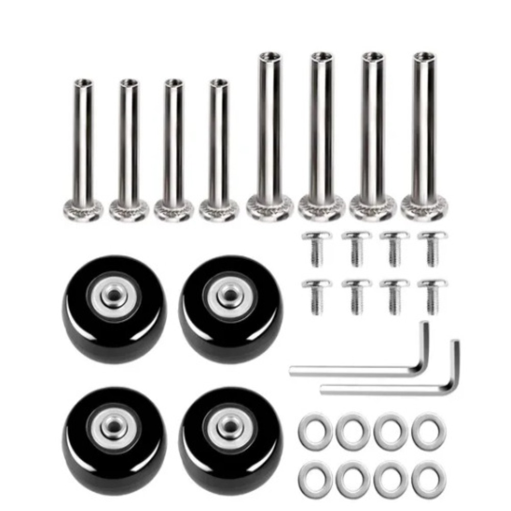 2 ชิ้นเปลี่ยนล้อพร้อมสกรูสําหร - Silent Replacement Luggage Wheels บทวิจารณ์และราคา