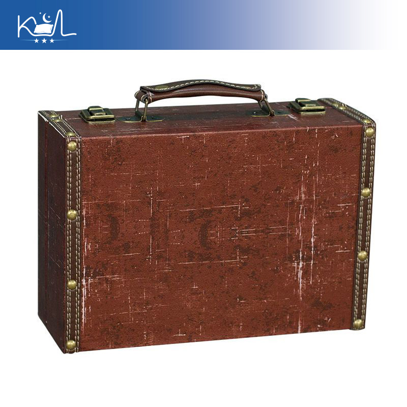 กล่องเก็บของตกแต่งสไตล์วินเทจส - Retro Vintage Trunk Suitcase บทวิจารณ์และราคา