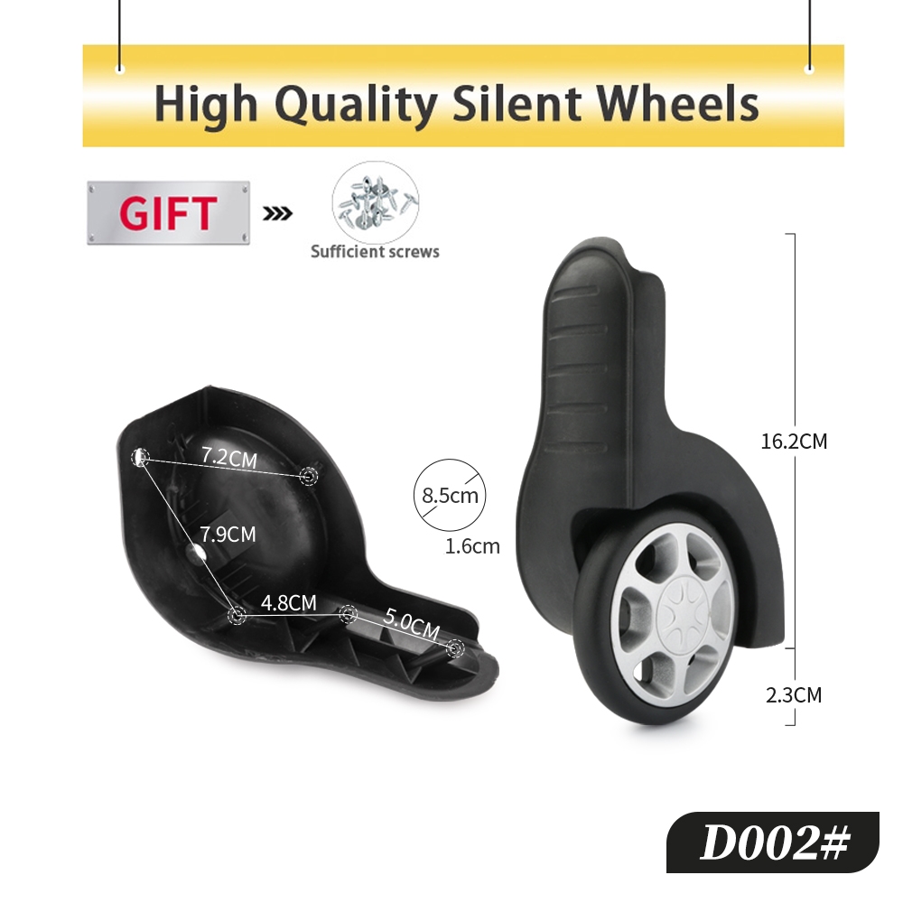 กระเป๋าเดินทางคงที่คุณภาพสูงอุ - Silent Replacement Luggage Wheels บทวิจารณ์และราคา