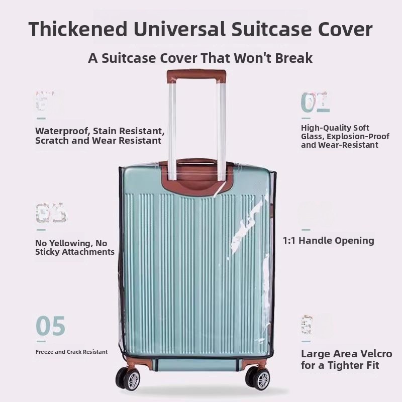 ปลอกหุ้มกระเป๋าเดินทางแบบหนา ป - Luggage Protective Cover Transparent บทวิจารณ์และราคา