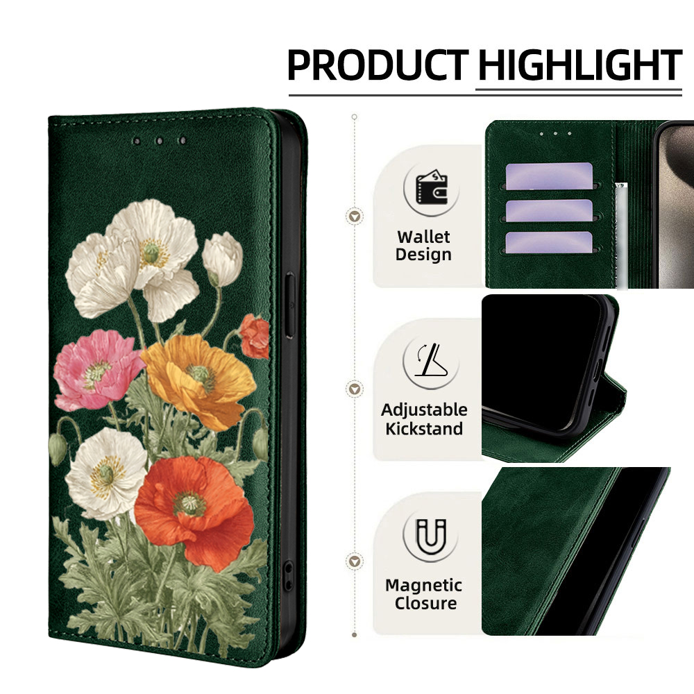 เคสกระเป๋าสตางค์ลายดอกไม้หนังแ - Wallets บทวิจารณ์และราคา