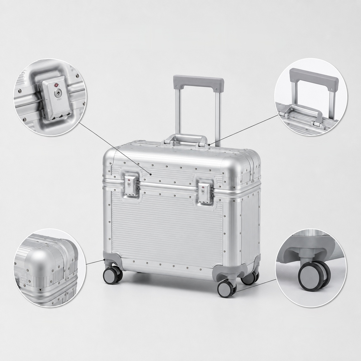 กระเป๋าเดินทาง Bunnyfly ขนาด 2 - Aluminum Frame Carry On Luggage บทวิจารณ์และราคา