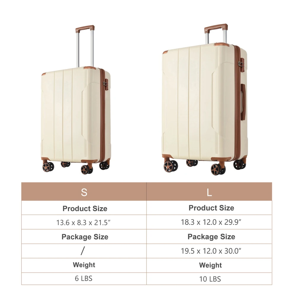 ชุดกระเป๋าเดินทางแบบแข็ง ABS 2 - Expandable Hard Shell Luggage Set บทวิจารณ์และราคา