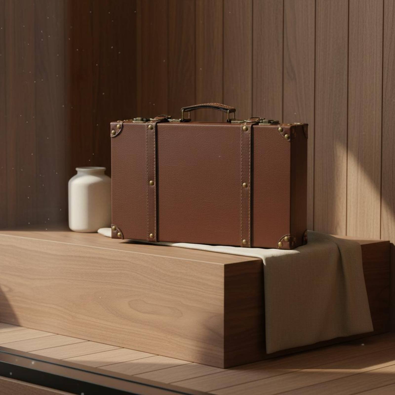 ชุดกระเป๋าเดินทางวินเทจ 3 ชิ้น - Retro Vintage Trunk Suitcase บทวิจารณ์และราคา