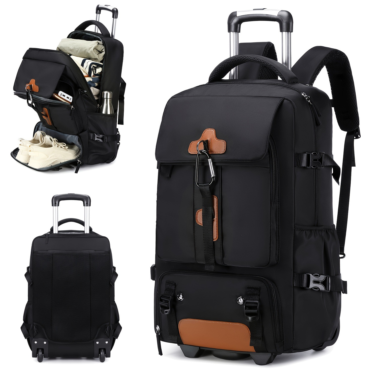 กระเป๋าเป้สะพายหลังแบบมีล้อ กร - Foldable Rolling Luggage Bag บทวิจารณ์และราคา