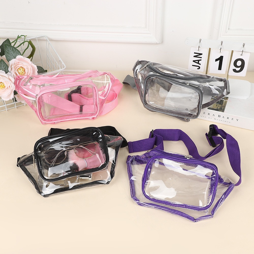 กระเป๋าคาดเอวใส PVC หลายสี สาย - Handbags บทวิจารณ์และราคา