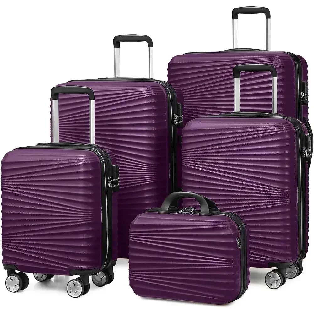 ชุดกระเป๋าเดินทางแบบแข็ง 5 ชิ้ - Expandable Hard Shell Luggage Set บทวิจารณ์และราคา