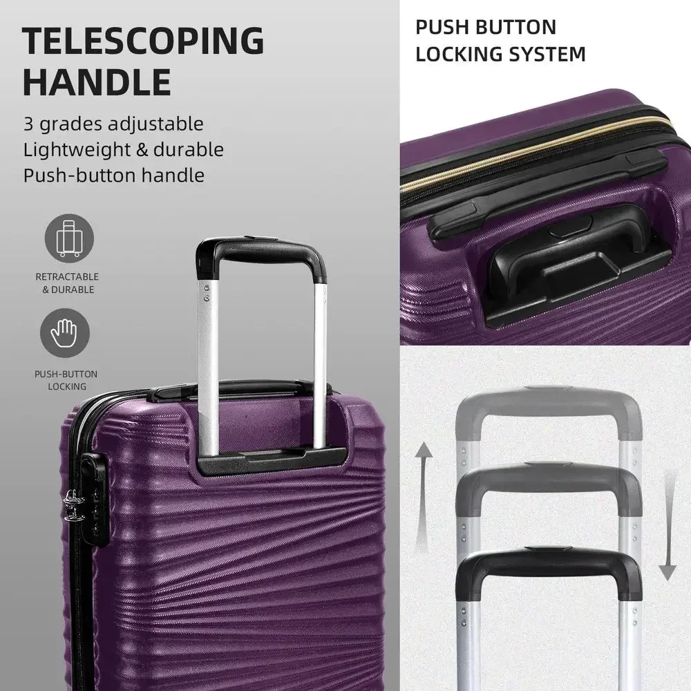 ชุดกระเป๋าเดินทางแบบแข็ง 5 ชิ้ - Expandable Hard Shell Luggage Set บทวิจารณ์และราคา