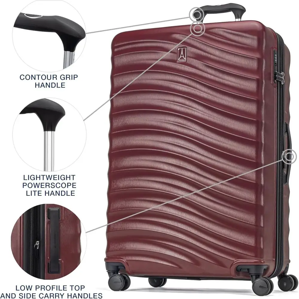 ชุดกระเป๋าเดินทางแบบแข็ง Maxli - Expandable Hard Shell Luggage Set บทวิจารณ์และราคา