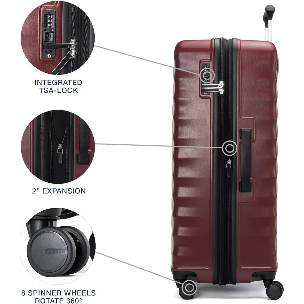 ชุดกระเป๋าเดินทางแบบแข็ง Maxli - Expandable Hard Shell Luggage Set บทวิจารณ์และราคา